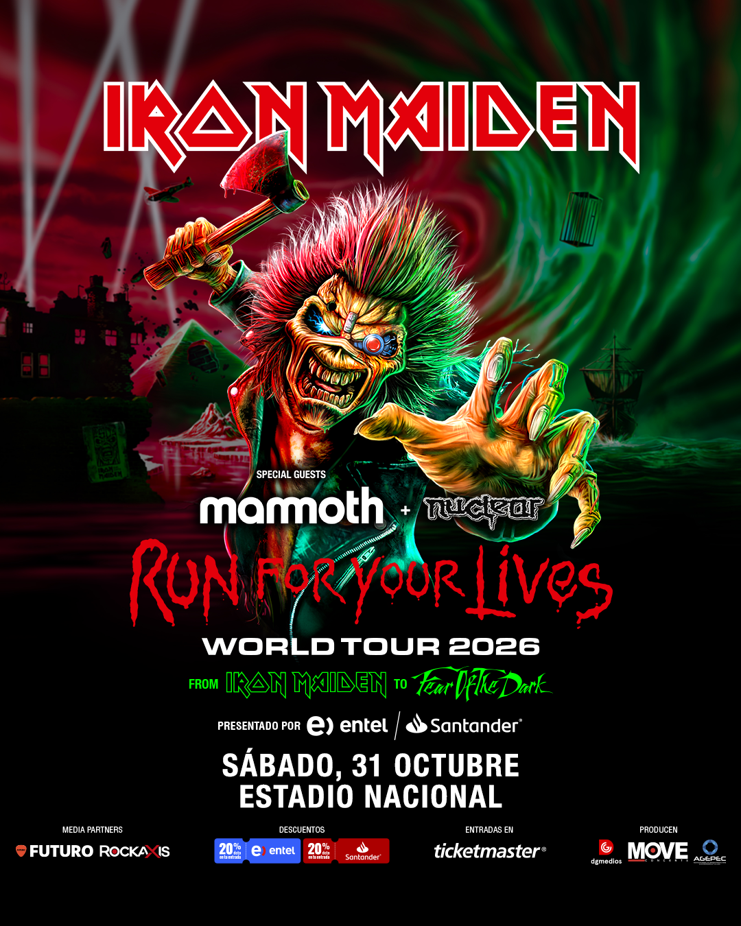 Corran por sus vidas: Iron Maiden regresa al Estadio Nacional